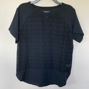 Van Heusen Sheer Black Blouse